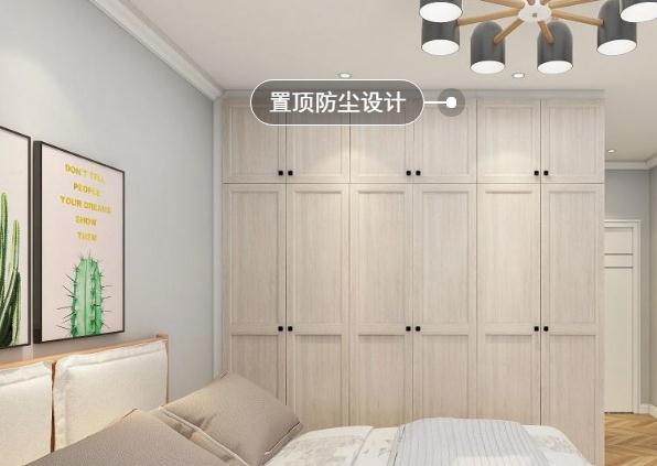 淺色木紋全鋁衣柜，實(shí)用鋁合金衣柜效果圖
